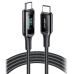 Acefast cable USB Type C - USB Type C 2m, 100W (20V | 5A) black (C6-03 Black)