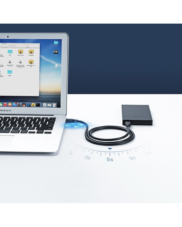 Кабель USB 2.0 M-M UGREEN US102, 0,5 м (черный)