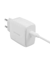 Wall Charger 45W GaN Ricomm RC451 EU, 1xUSB-C + 2.1m USB-C Cable