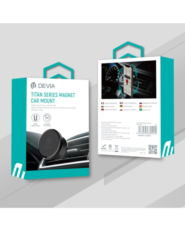 Devia car holder Titan magnetic black