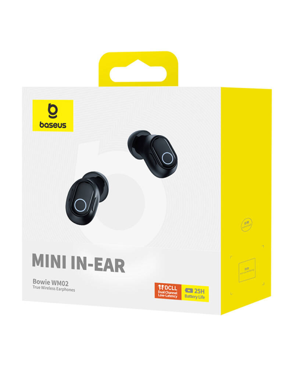 Беспроводные наушники Baseus Bowie WM02 TWS, Bluetooth 5.0 (черный) OS