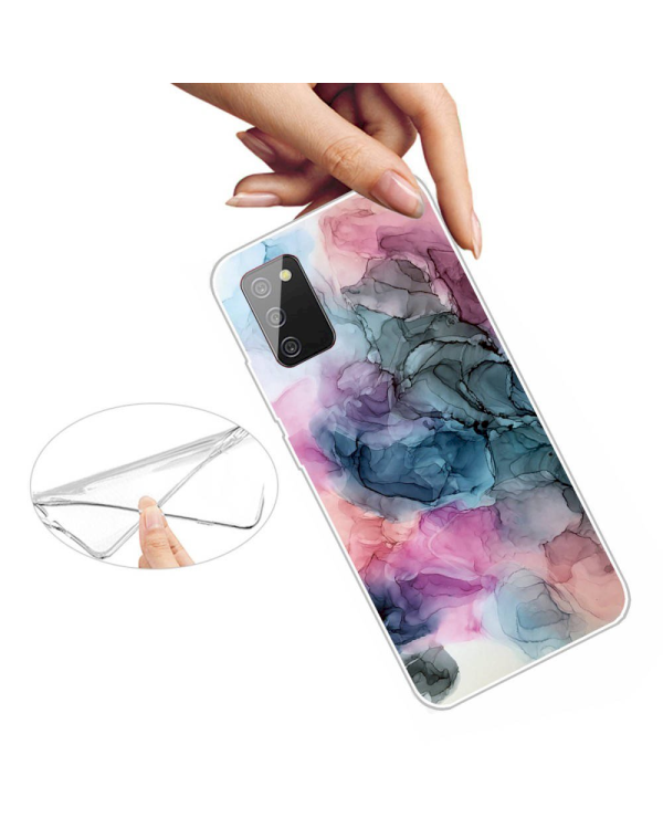 Fusion marble силиконовый чехол для Samsung A025 Galaxy A02S (дизайн h)