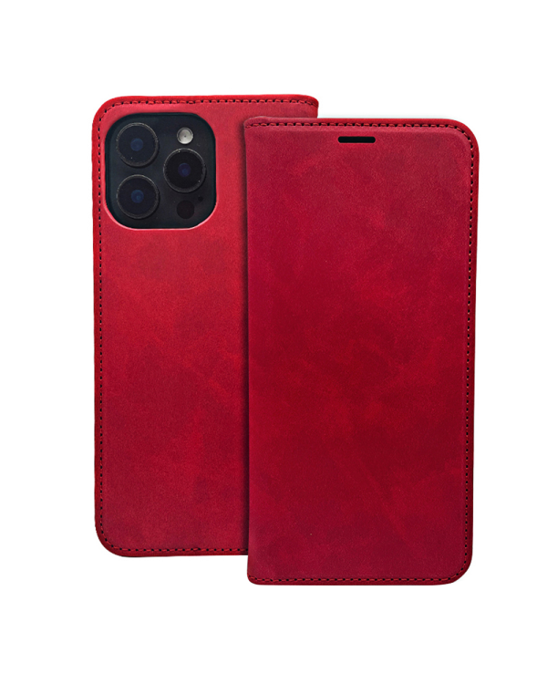 Чехол-книжка Fusion Smart Suede для Samsung A556 Galaxy A55 5G красный