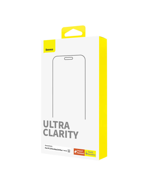 Tempered Glass screen protector  Baseus OS Diamond Series HD for Iphone 13|13 Pro|14(Clear)