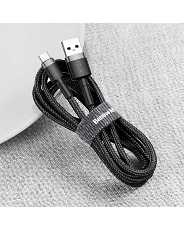 Дополнительное изображение книги «Baseus Cafule провод USB-C 2A 2m черный - серый»