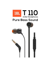 Наушники JBL T110 с микрофоном черные (EU Blister)