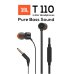 Наушники JBL T110 с микрофоном черные (EU Blister)