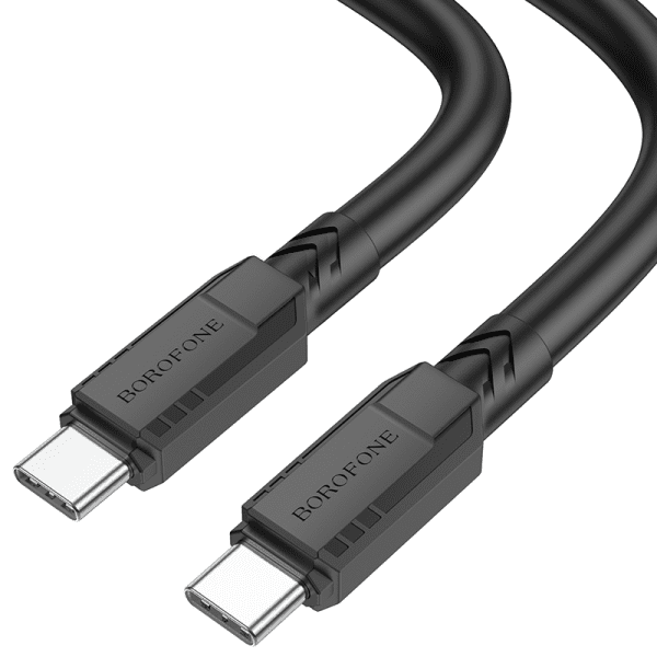 Обложка книги «Borofone Cable BX81 Goodway - Type C to Type C - PD 60W 3A 1 metre black»