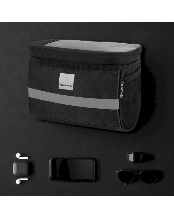 Wozinsky bicycle handlebar bag 2L black (WBB12BK)