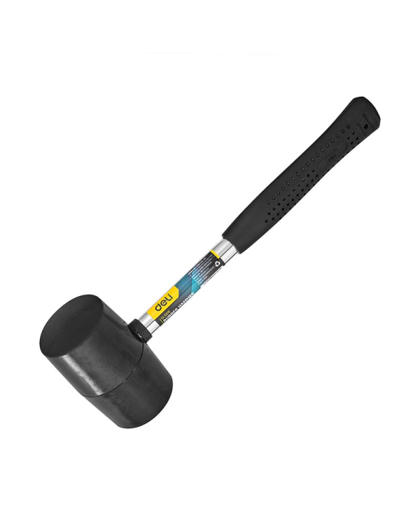 Молоток резиновый Deli Tools EDL5616, 0,5 кг (черный)