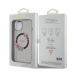 Guess PC|TPU Flowers Ring Glossy Logo MagSafe чехол для iPhone 14 черный