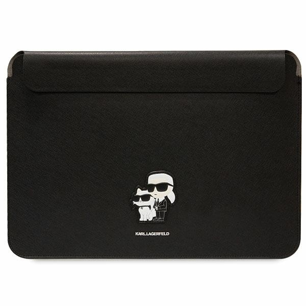 Karl Lagerfeld Sleeve KLCS16SAKCPMK 16 black|black Saffiano Karl&Choupette
