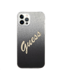 GUHCP12LPCUGLSBK Guess PC/TPU Vintage Zadní Kryt pro iPhone 12 Pro Max 6.7 Gradient Black