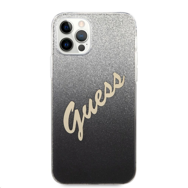 Обложка книги «GUHCP12LPCUGLSBK Guess PC/TPU Vintage Zadní Kryt pro iPhone 12 Pro Max 6.7 Gradient Black»