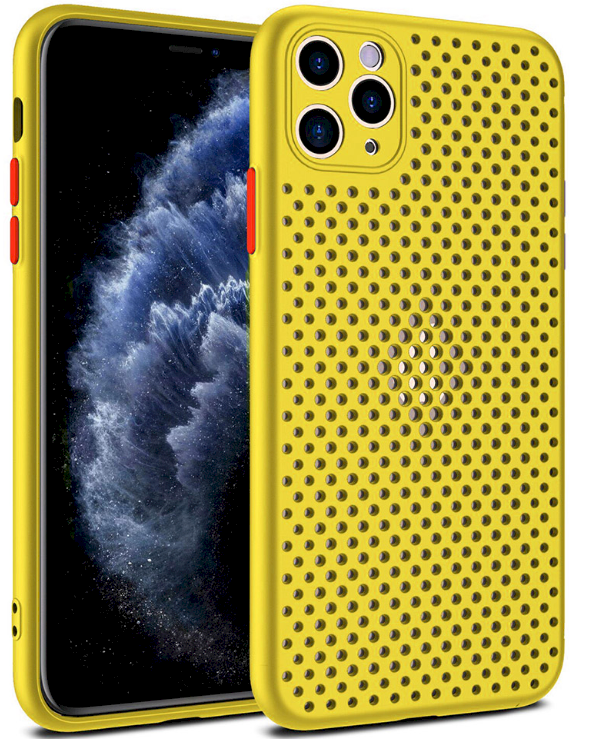 Fusion Breathe Case Силиконовый чехол для Apple iPhone 12 Pro Max Желтый