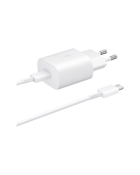 EP-TA800EWE + EP-DA705BWE Samsung 25 Вт зарядное устройство + USB-C|USB-C Data кабель белый (OEM)