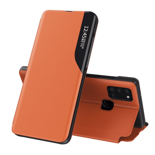 Fusion eco leather view книжка чехол для Samsung A526 / A525 Galaxy A52 5G / A52 оранжевый