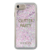 Guess GUHCP7GLUQPU iPhone 6|7|8 |SE 2020 | SE 2022 фиолетовый|пурпурный жесткий чехол Liquid Glitter Party