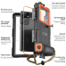 Дополнительное изображение книги «Tech-Protect Waterproof Case водонепроницаемый IPX8 для смартфонов 4,7-6,7" - черный и оранжевый»