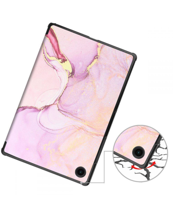 Fusion Marble magnet case чехол для планшета Samsung X200 | X205 Galaxy Tab A8 10.5 (2021) розовый