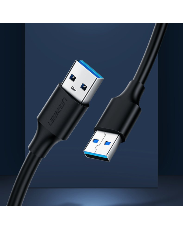 Кабель USB 2.0 M-M UGREEN US102, 0,5 м (черный)