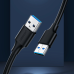 Кабель USB 2.0 M-M UGREEN US102, 0,5 м (черный)