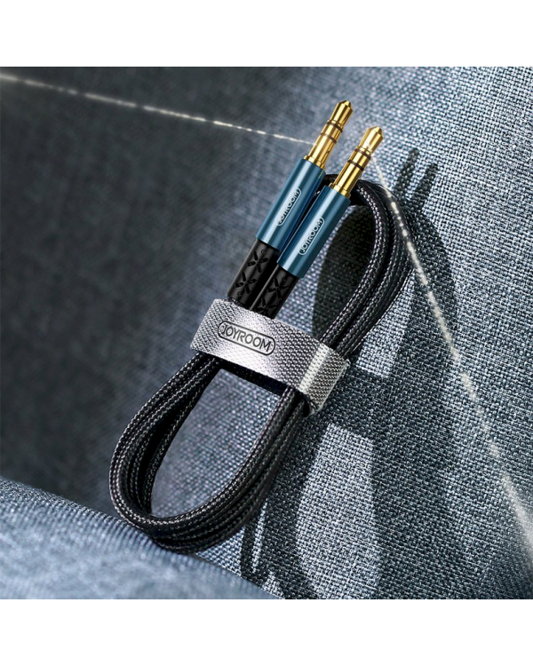 Дополнительное изображение книги «Joyroom stereo audio AUX cable 3,5 mm mini jack 1 m black (SY-10A1)»