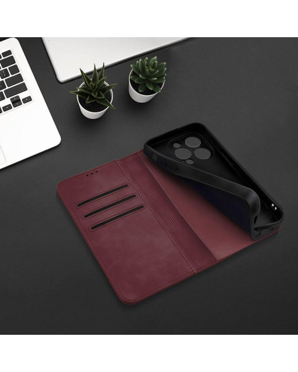 Fusion Prime Book case книжка чехол для Samsung A346 Galaxy A34 5G бордовый