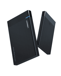 2.5" External HDD|SSD enclosure UGREEN US221, SATA 3.0, USB-C, 50cm (black)