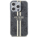 Guess IML 4G Gold Stripe case for iPhone 15 Pro Max - black