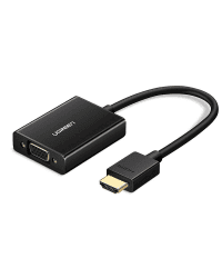 UGREEN MM102 HDMI to VGA adapter with audio (black)