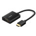 UGREEN MM102 HDMI to VGA adapter with audio (black)