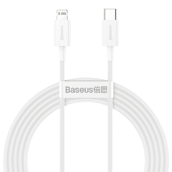 Baseus Superior Series Cable USB-C to Lightning, 20W, PD, 2m (white)