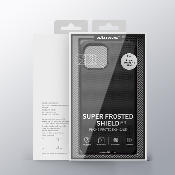 Обложка книги «Nillkin Super Frosted PRO Magnetic Back Cover for iPhone 13 mini Black»