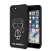 Обложка книги «KLHCI8SILFLWBK Karl Lagerfeld Silicone Cover Ikonic Kryt for iPhone 8/SE2020 Black»