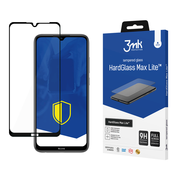 Обложка книги «Xiaomi Redmi Note 8T Black - 3mk HardGlass Max Lite™ screen protector»