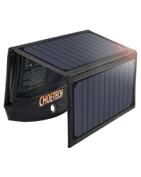 Choetech Foldable Solar Charger 19W 2x USB 2,4A black (SC001)