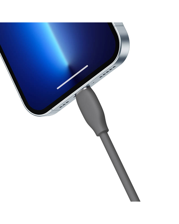 Baseus Jelly кабель USB Lightning, 2,4A, 1,2м (черный)
