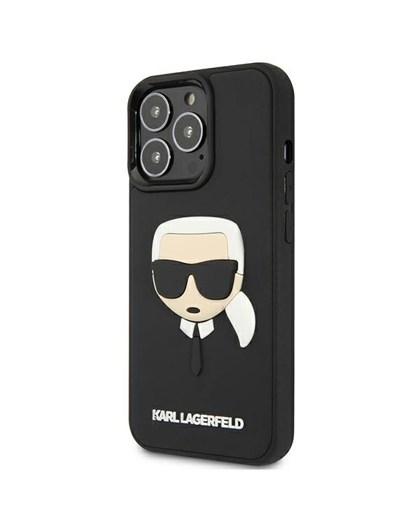 Karl Lagerfeld KLHCP13XKH3DBK iPhone 13 Pro Max 6,7" czarny|black hardcase 3D Rubber Karl`s Head