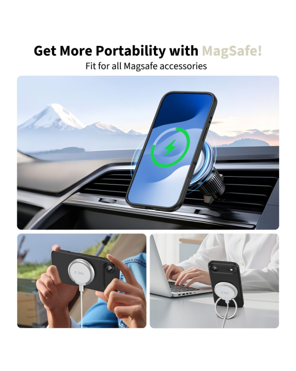 Дополнительное изображение книги «Чехол для телефона Tech-Protect Silicone Magsafe для Iphone 17 Air черный»