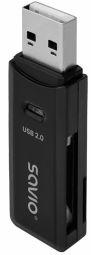 Обложка книги «Karšu lasītājs Savio USB 2.0 SD Black»