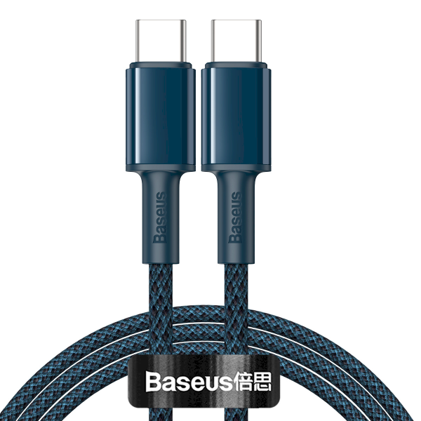 USB-C to USB-C Cable Baseus High Density Braided, 100W, 1m (Blue)