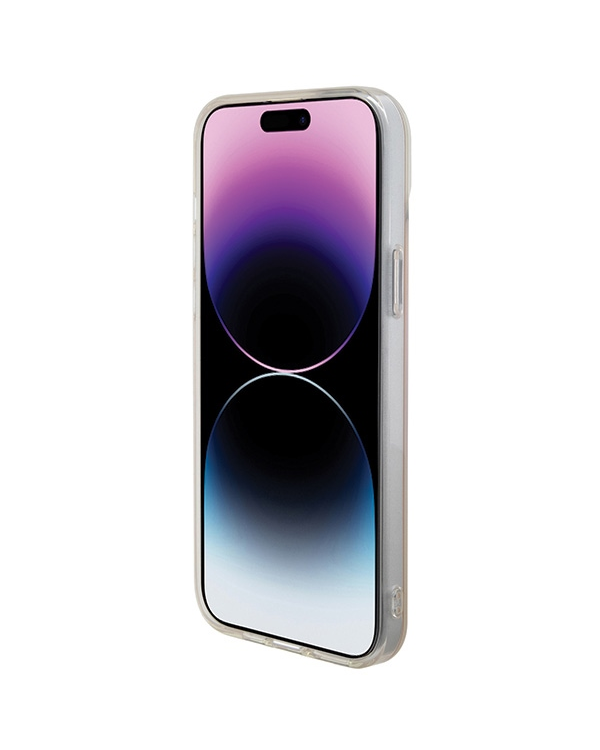Guess GUHMP15LHITSP iPhone 15 Pro 6.1" różowy|pink hardcase IML Iridescent MagSafe