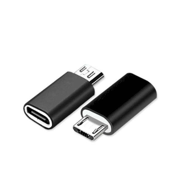 Fusion адаптер Type-C на Micro USB  черный