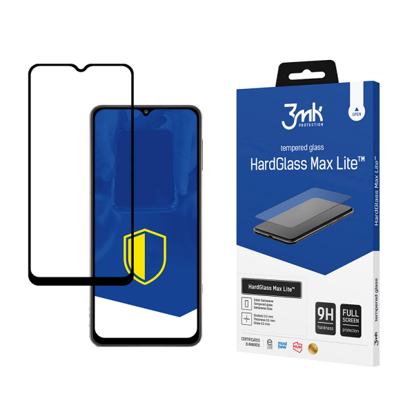 Обложка книги «Samsung Galaxy M32 Black - 3mk HardGlass Max Lite™ screen protector»