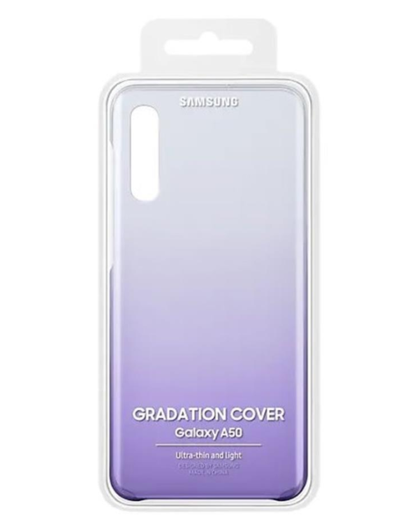 Samsung EF-AA505CVEGWW Gradation Cover Оригинальный чехол для Samsung A505 / A307 / A507 Galaxy A50 / A30s /A50s Прозрачный - Фиолетовый
