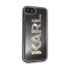 Обложка книги «KLHCI8KAGBK Karl Lagerfeld PC/TPU Liquid Glitter Mirror Cover for iPhone 7/8/SE 2020 Black»