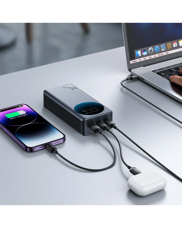Дополнительное изображение книги «Joyroom 30000mAh 65W power bank с цифровым дисплеем (JR-PBF05) - черный»