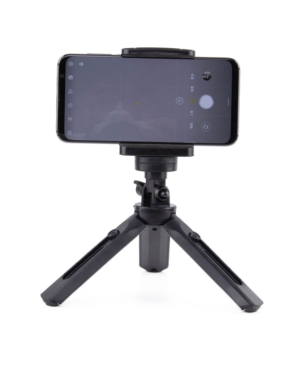 Mini Tripod with phone holder mount selfie stick camera GoPro holder black