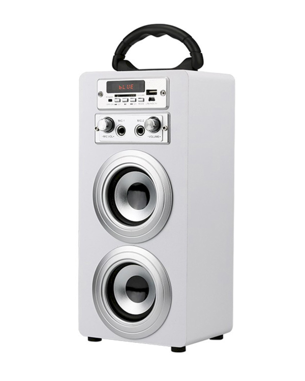 Портативная колонка Fusion Mini Karaoke 6W / 1000mAh / микрофон белая